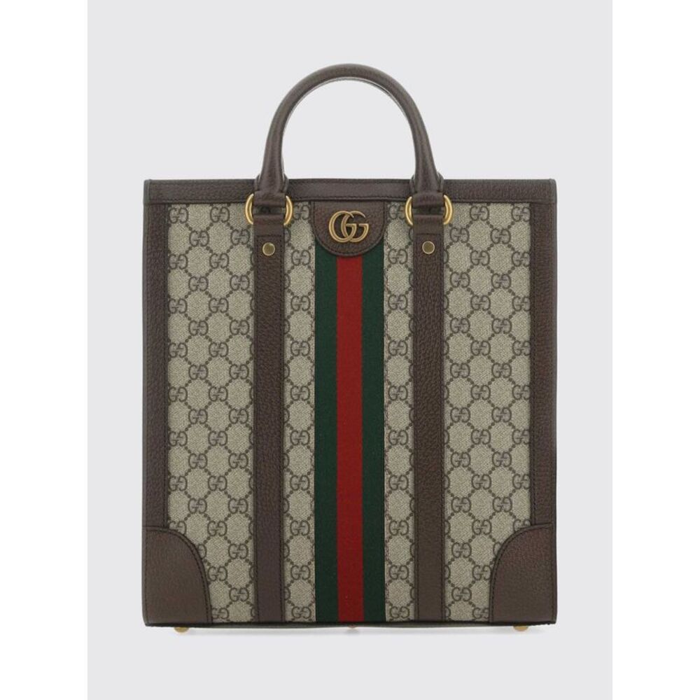 Gucci Men Ophidia Gg Supreme Tote Bag Gucci With Web Stripe